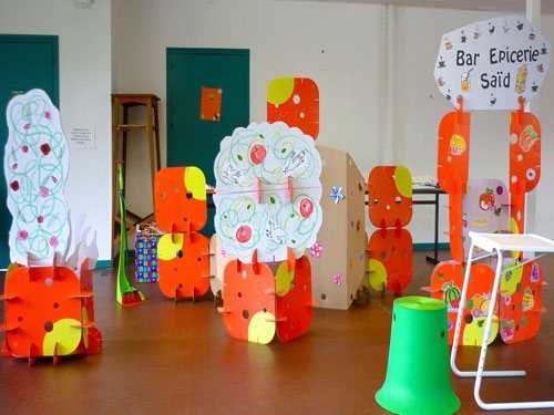 Création de décors de théâtre Contes de Gripari