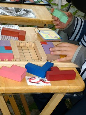 Jeu d'adresse et de lancer en bois