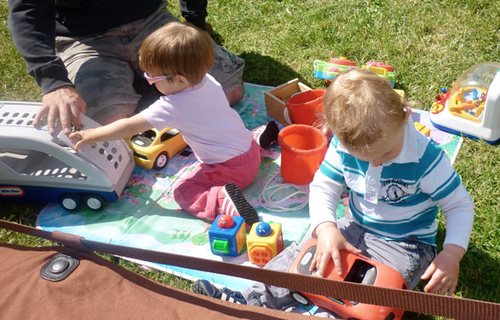 Parcours ludique et d'adresse pour les petits